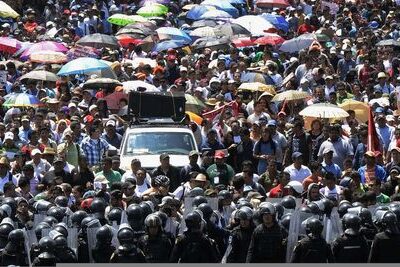 manifestation enseignants mexico