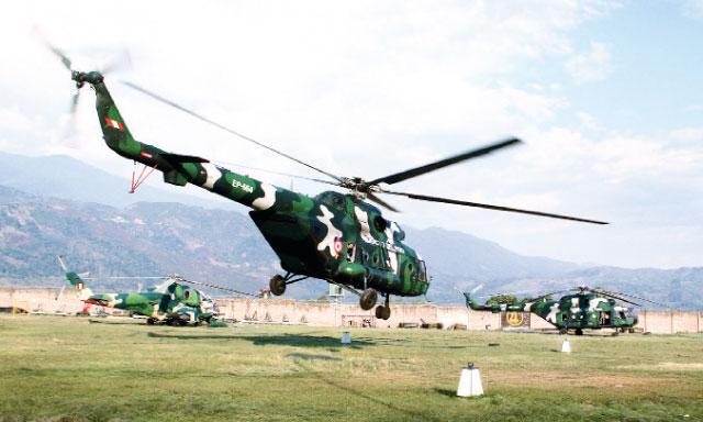 hélicoptère contre-guérilla pérou