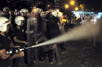 Gaz lacrymogène en Turquie