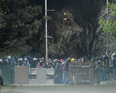 Protestation à l'université d'Ankara