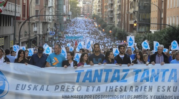 manifestation à Bilbao
