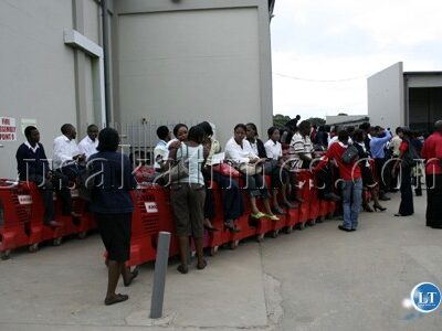 Piquet de grève chez Shoprite à Lusaka