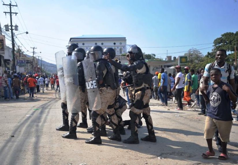 Police contre manifestants à Cap-Haïtien