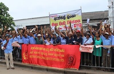 grévistes chez Ansell