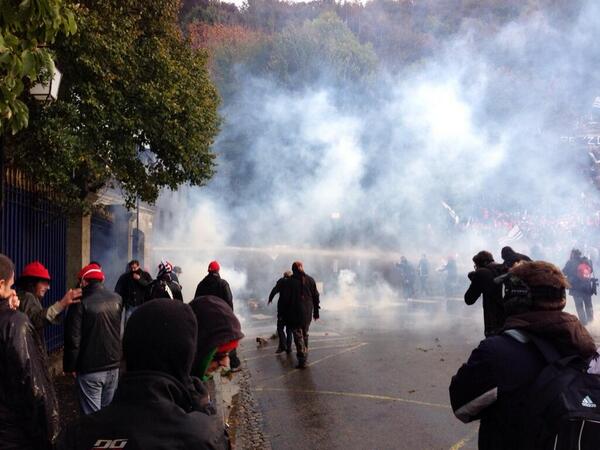 Gaz lacrymogène à Quimper