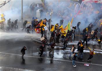 Enseignants réprimés à Ankara