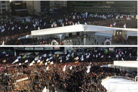 grève générale en corée