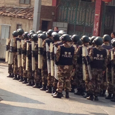 Déploiement policier à Fujian