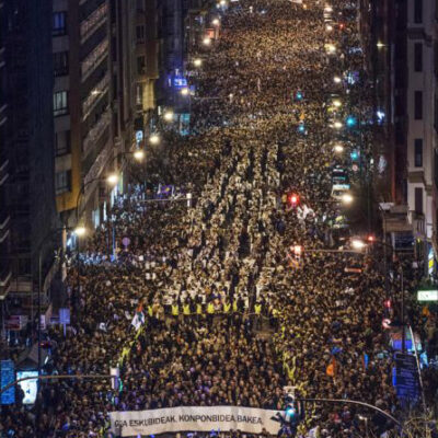 manifestation à Bilbao