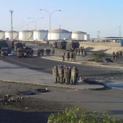 Grève au port de Mejillones