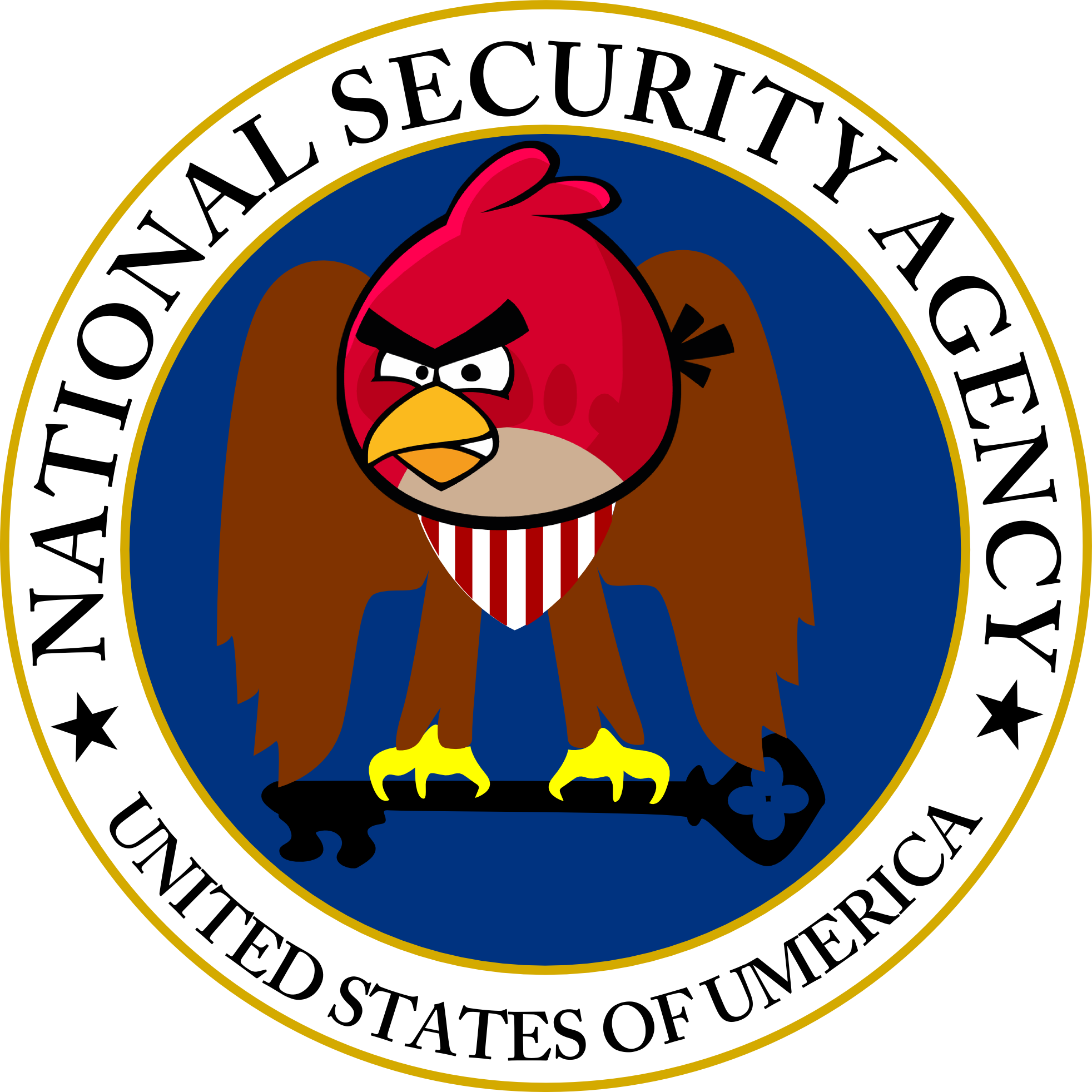 Parodie du logo de la NSA