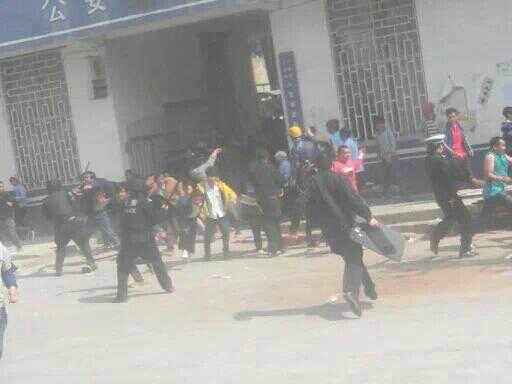 Emeute dans un village chinois