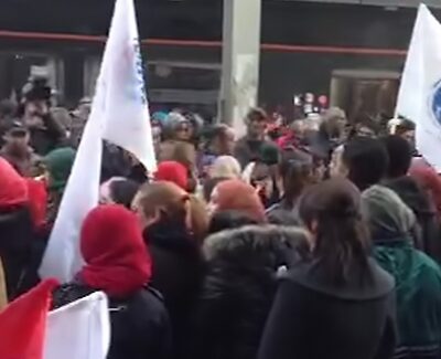 Manifestation des travailleurs de la COFAT