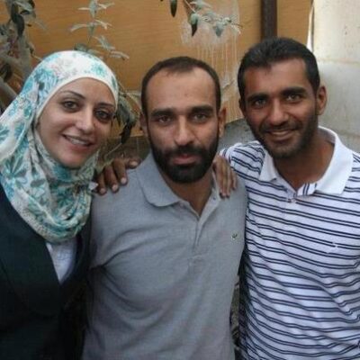 Shireen (à g.), Samer (au centre) et Shadi Issawi