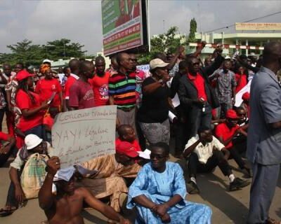 Manifestation de grévistes au Bénin