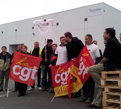 piquet de grève à Nutribio