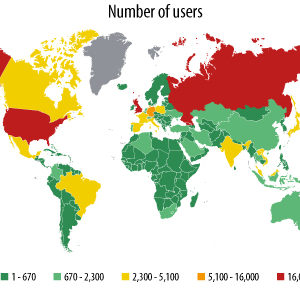 Carte des infections de Computrace