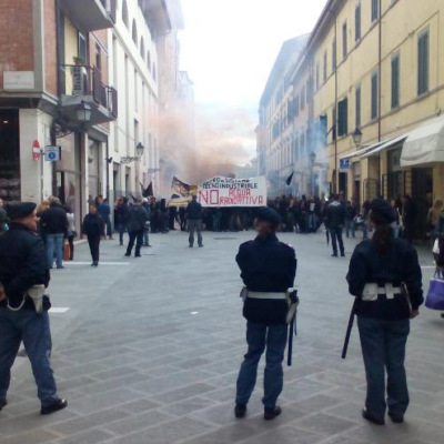 La manifestation du 3 mai à Pise