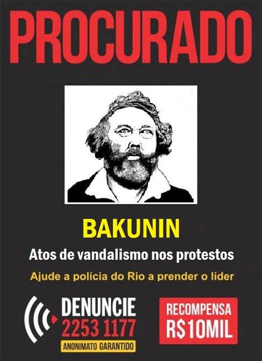 Un avis de recherche fictif moquant la police de Rio