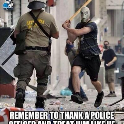 'Rappelez-vous de remercier un agent de police et de le traiter comme il vous traite'