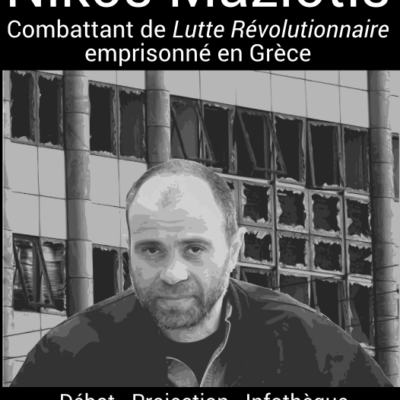 Soirée de soutien à Nikos Maziotis - Recto