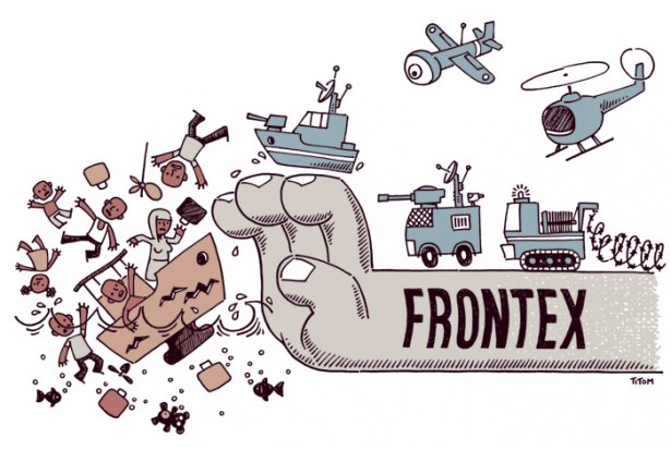 Affichette contre Frontex