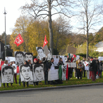Rassemblement en hommage aux 43 Mexicains à Bruxelles