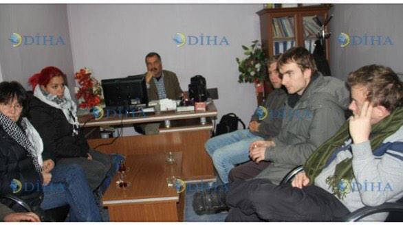 La délégation du Secours rouge suisse à Suruc