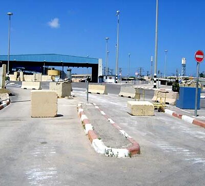 Le point de passage de Erez