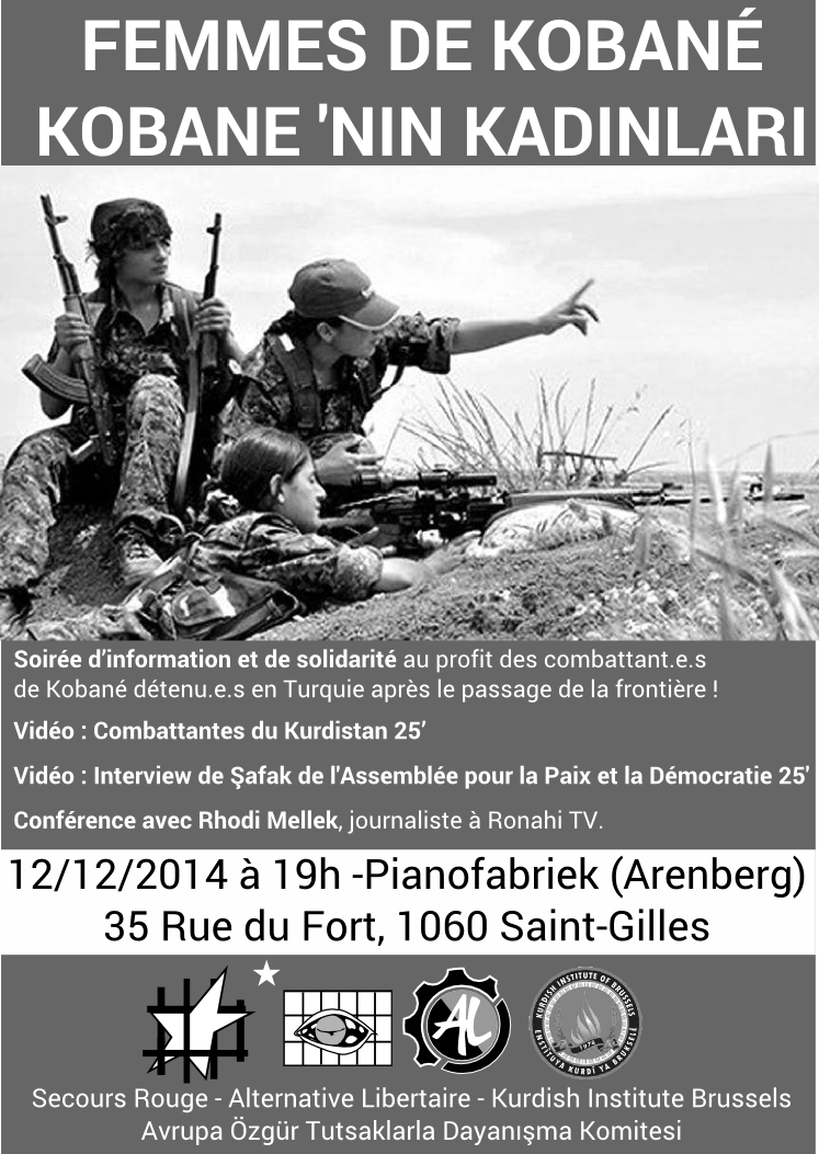 Affichette 'Femmes de Kobané'
