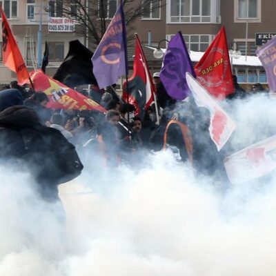 Manifestation contre le verdict rendu par la cour criminelle de Kaysern