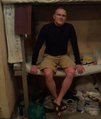 Andreï lors de sa précédente détention (prison de Lefortovo, Moscou)