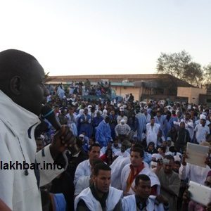 Meeting des grévistes de la SNIM