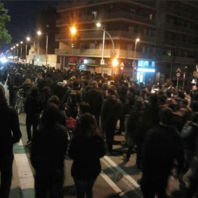 Manifestation à Barcelone.