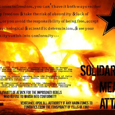 Affiche de solidarité avec les grévistes