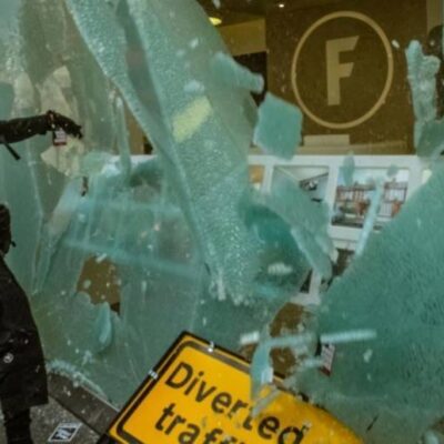 Manifestation contre la gentrification à Brixton.