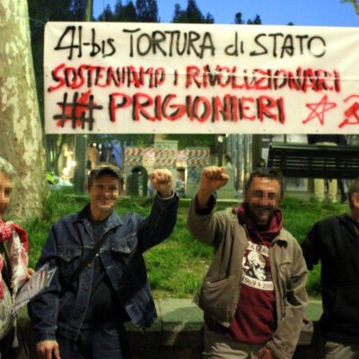 Rassemblement contre 41bis à Turin.