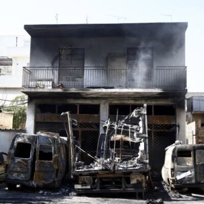 Incendie d'un abattoir.