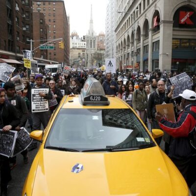 La manifestation de ce mardi à New-York