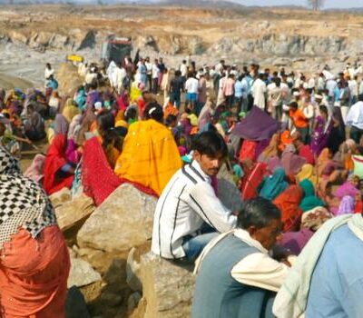 Manifestation tribale à Sonbhadra
