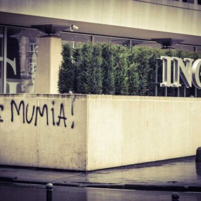 Tag Mumia à Bruxelles.