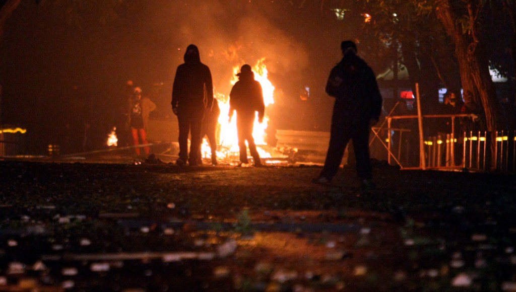 Émeutes à Exarchia.