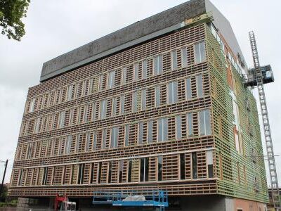 Le chantier du nouveau commissariat central de la zone Mons-Quévy