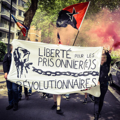 Manifestation pour les prisonniers politiques au Chili et au Maroc.