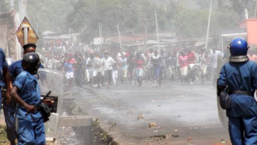 Manifestation lundi à Musaga