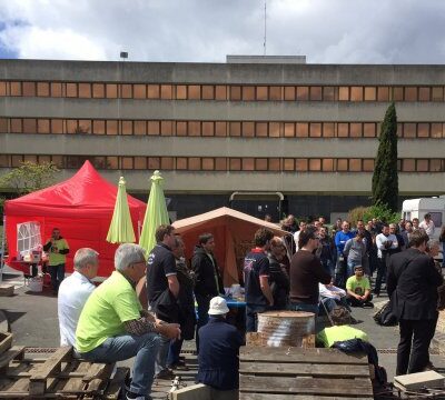 La grève chez Itron