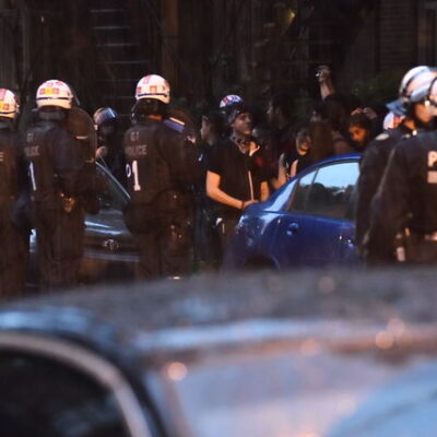 Interpellation lors de la manifestation nocturne samedi soir