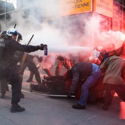 Affrontements au 1er mai anticapitaliste à Montréal
