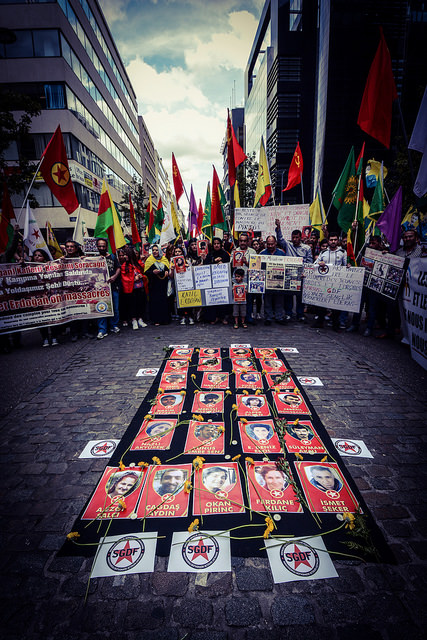 Le rassemblement à Bruxelles