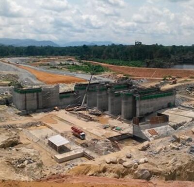 Le chantier du barrage hydroélectrique de Memve’élé